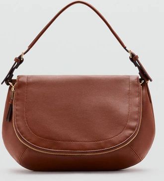 Mango Borsa a tracolla falda marrone medio - Donna - Taglia unica - MANGO