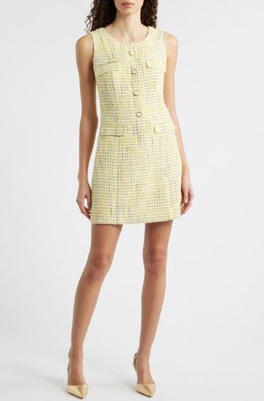 Lilly Pulitzer Bindy Limoncello Boucl&eacute; Shift Minidress at Nordstrom, Size 10