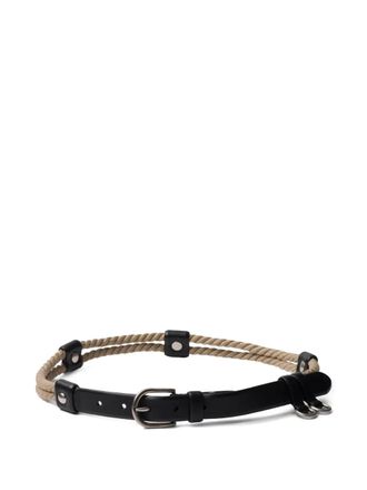 Prada Riem met touwdetail - Zwart