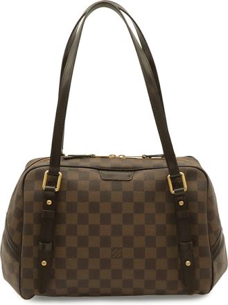 Louis Vuitton Brown Damier Canvas Pvc Coated Canvas Shoulder Bag Tote Bag (Pre-Owned)
