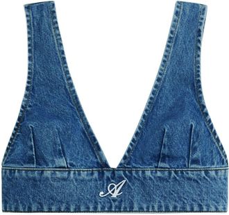 Axel Arigato Jules denim bra top - women - Cotton - S - Blue