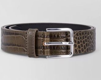 Frankie Shop toni croc patent calf leather belt