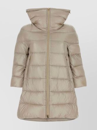 Herno quilted high collar puffer jacket with pockets