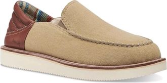 Sanuk Sanuk Cozy Vibe Low Slipper Mens Khaki Moc Toe Cozy Slip On Shoes ZAP2335