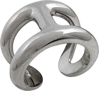 Herm&egrave;s Silver Silver 925 Band Ring (Pre-Owned)