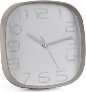 Trade Shop Trade Shop - Orologio Da Parete Quadrato 30x6 Cm Elegante Silenzioso Colori Assortiti 684104