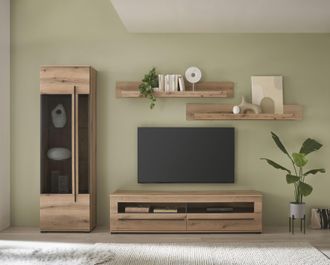 Inosign Wohnwand »Cantara, moderne Anbauwand, Wohnzimmer-Set, in Eiche Evoke oder Weiss« Set