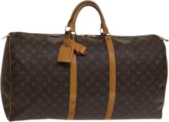 Louis Vuitton Pre-owned Weekend Bags, female, Brown, Size: ONE SIZE Pre-owned Keepall 60 Boston Bag
