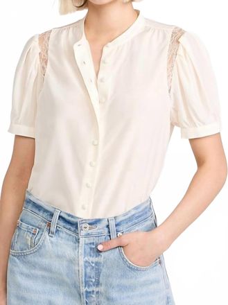 Frame Denim Petra Blouse In Cream
