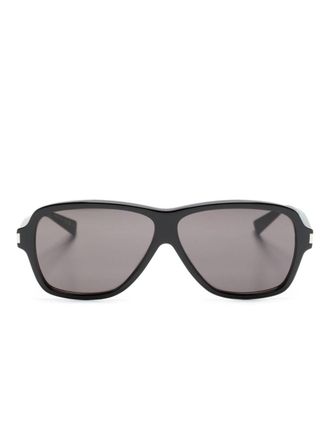 Saint Laurent Eyewear Occhiali da sole oversize - Nero