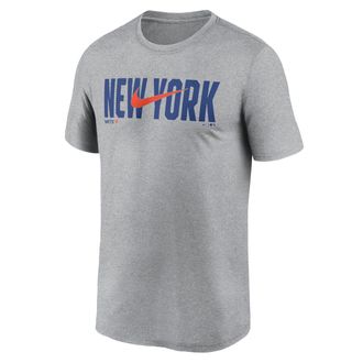 Nike New York Mets Swoosh Legend Nike Mens Dri-FIT MLB T-Shirt in Grey | NKGK06GNME-RSQ