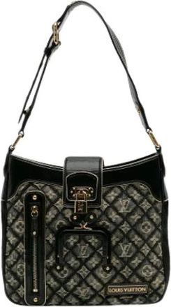 Louis Vuitton Pre-owned Shoulder Bags, female, Gray, Size: ONE SIZE Pre-owned Musette Shoulder Bag