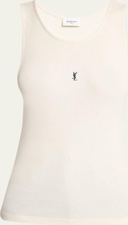 Saint Laurent YSL Embroidered Tank Top
