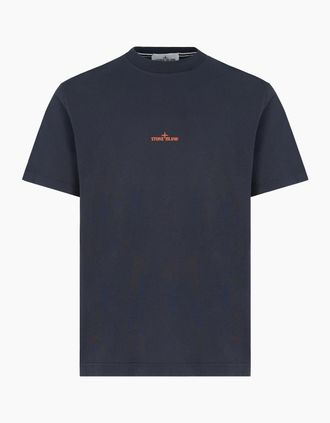 Stone Island Mens BRANDED 2100001 T SHIRT - Navy - Size: 40