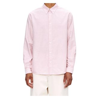 A.P.C. Casual Shirts, male, Red, Size: XL Greg Shirt