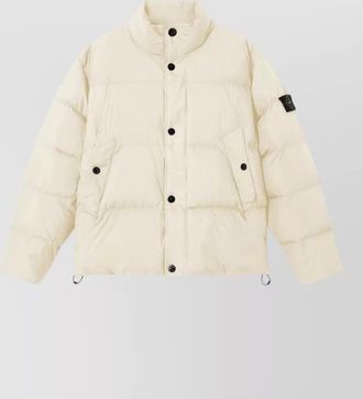 Stone Island padded stand collar coat