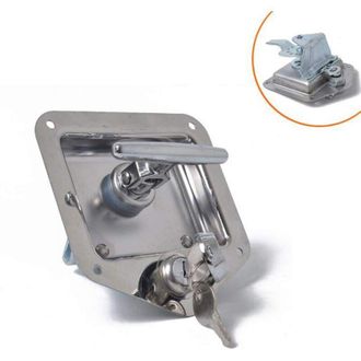 OEM Candado De Viaje En Forma De T De Acero Inoxidable Para Remolques Y Autocaravanas, Dispositivo Antirrobo, Manija Para Caja De Herramientas, Cerradura 
