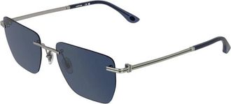 Lacoste L282S Zonnebril - Heren - Zonnebrillen - Grijs - 55 MM - Nylon - Accessoires