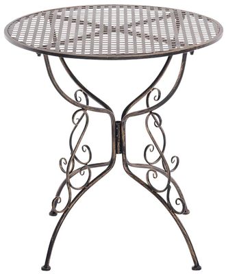 Clp Mesa redonda de exterior para 4 personas en Metal Bronce