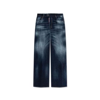 Dsquared2 Wide Jeans, female, Blue, 4XS, Medium Wash 9 To 5 Jeans