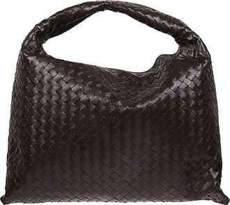 Bottega Veneta Brown Hop Large Leather Shoulder Bag
