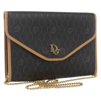Dior Pre-owned Cross Body Bags, female, Black, Size: ONE SIZE Pre-owned Honeycomb Canvas Shoulder Bag