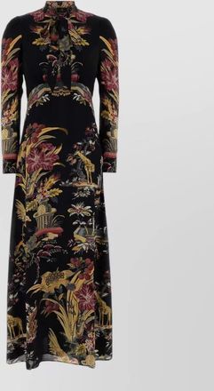 Etro printed crepe maxi dress