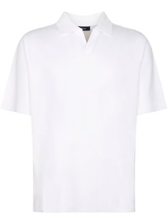 Herno Short-Sleeve Polo Shirt with Soft Collar