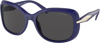Prada PR 04ZS 18D5S0 Womens Sunglasses Blue Size 57