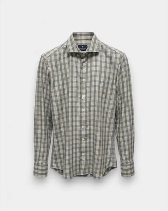 Bastoncino Heren, Overhemden, Grijs, Maat: M Katoen