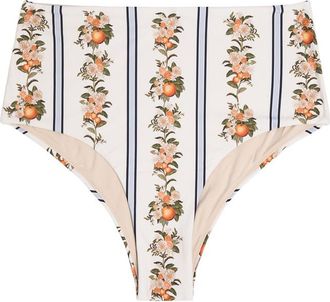 Agua Bendita Magenta Floral-print Bikini Briefs - Multicoloured - XS (UK6)