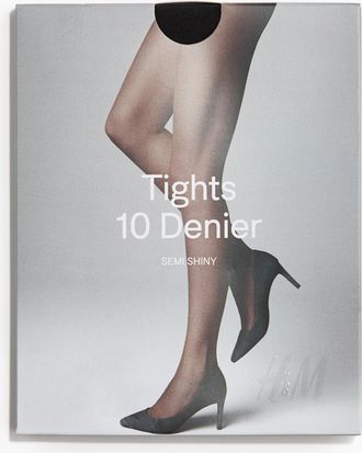 H&M Strumpfhose 10 Denier - Grau