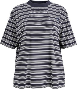 Timberland Stripe S/S Tee T-Shirt f&uuml;r Damen | grau