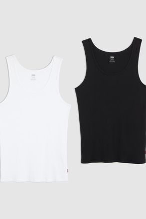 Levi's Camiseta sin mangas de canal&eacute;: 2 unidades - Hombre - 2XS - Multicolor / Black Marble Heather/ Snow Heather