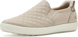 Ecco Soft 7 Quilted Easy Slip-On Sneakers Womens Shoes Pure Cashmere/Cashmere Foil : EU 42 (US Womens 11-11.5) M, Leather