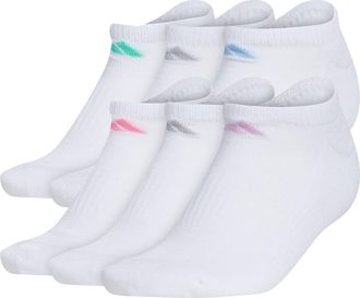 adidas Athletic Cushion Socks - Pack of 6 in White at Nordstrom