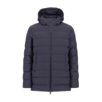Herno Jacket in 2-Layer Windstopper - male - Herno - Winter Jackets - Blue - 4XL - Jackets