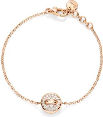 POMELLATO Pom Pom Pav&eacute; Diamond Dot Bracelet in Pearl at Nordstrom