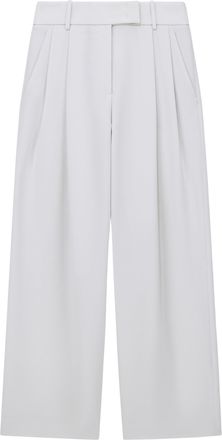 Giorgio Armani Wide-Leg Pleated Silk Crepe Cady Pants