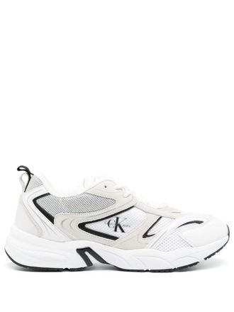 Calvin Klein Su-Mesh sneakers met vlakken - Wit