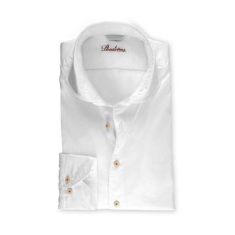Stenstr&ouml;ms Witte Twill Overhemd - Heren - Zakelijke Overhemden - Wit - 2XL - Overhemden