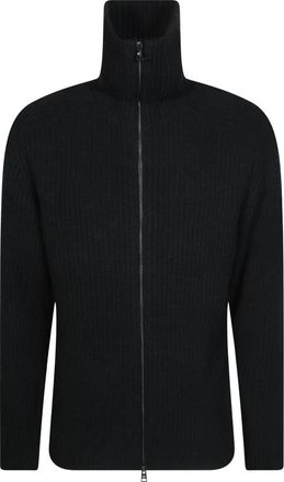 Tagliatore Maglia Full ZIP Costa - Heren - Vesten - Zwart - XL - Truien & Vesten