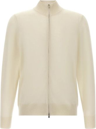 HUGO BOSS Truien - Heren - Vesten - Wit - XL - Wol - Truien & Vesten