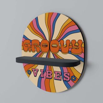 OEM Estante Ovalado Radiant Groovy Vibes Negro