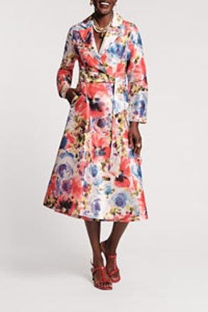 Frances Valentine Lucille Wrap Dress Super Bloom in Pink/purple/multi at Nordstrom, Size X-Large