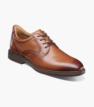 Florsheim Mens Highrise Plain Toe Oxford In Cognac