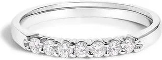 House of Brilliance 14K Gold 1/4 Ctw Diamond 7 Stone Band Ring in White Gold at Nordstrom, Size 8.5