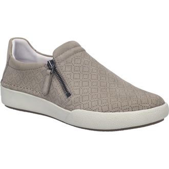 Josef Seibel Claire Side Zip Sneaker in Gray at Nordstrom, Size 10-10.5Us