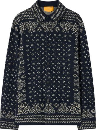 Guest In Residence Paisley Pattern Cashmere Shirt