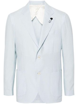 Lardini Blazer monopetto a righe - Blu